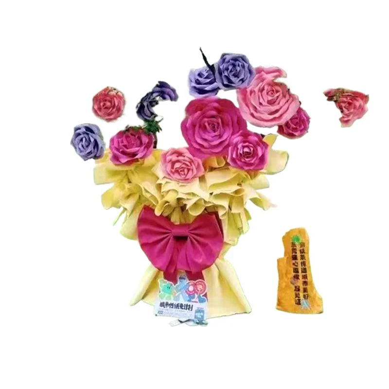 Giant rose bouquet big tree decoration eva simulated flower outdoor tree landscaping 520 Meichen Internet celebrity arrangement