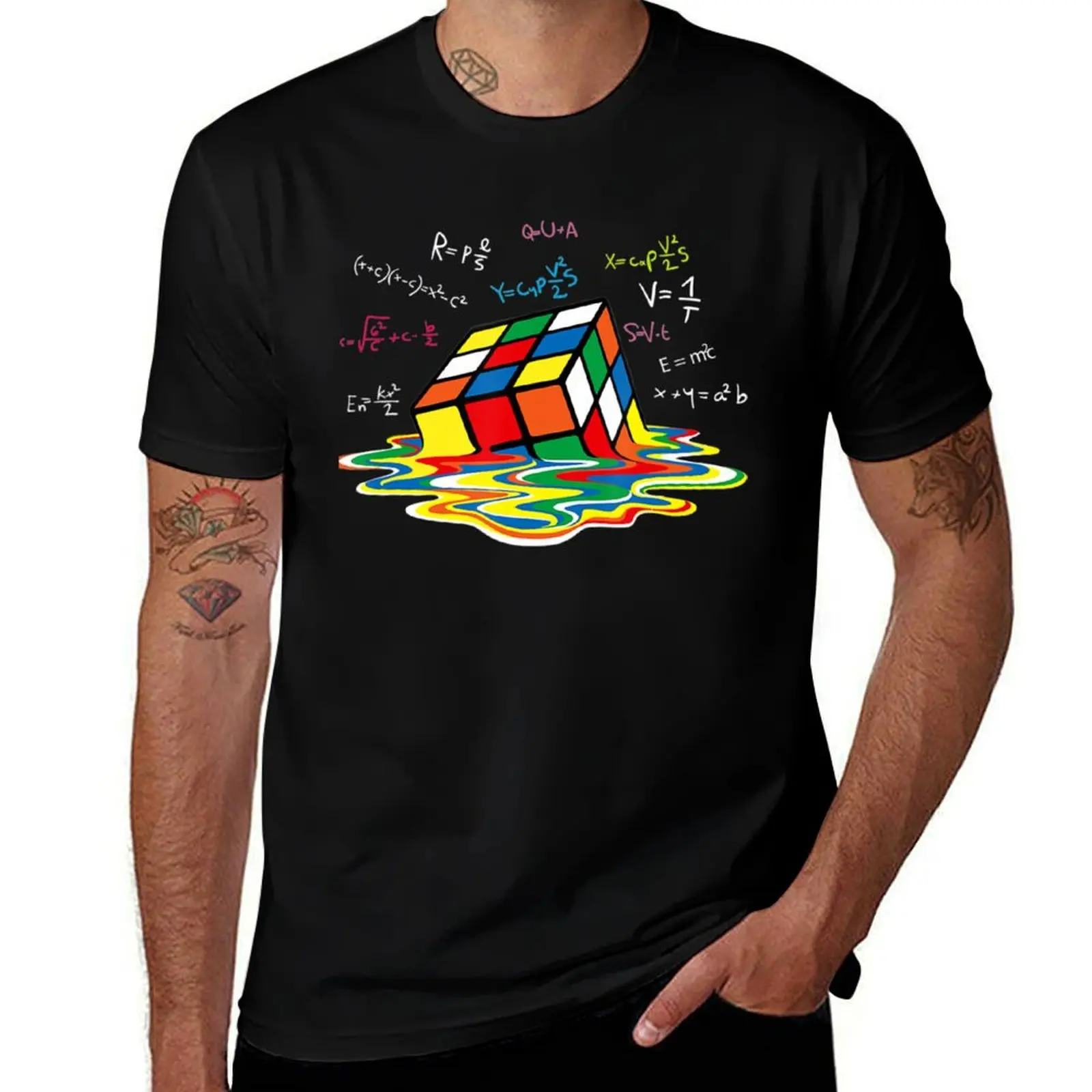 Cute Melting Cube Funny Rubix Rubics Player Cube Melt Essential T-Shirt blanks tees clothes anime shirts men