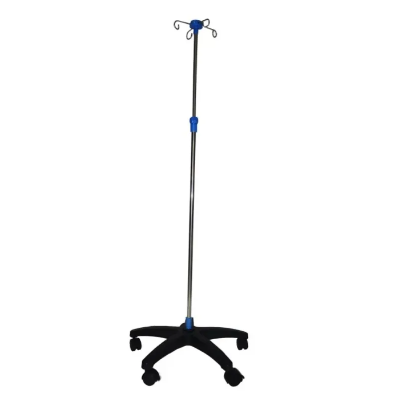 

SY-1 Stainless Steel Adjustable IV Pole Stand for Hospital & Medical Infusion & Transfusion Metal Pole Stand
