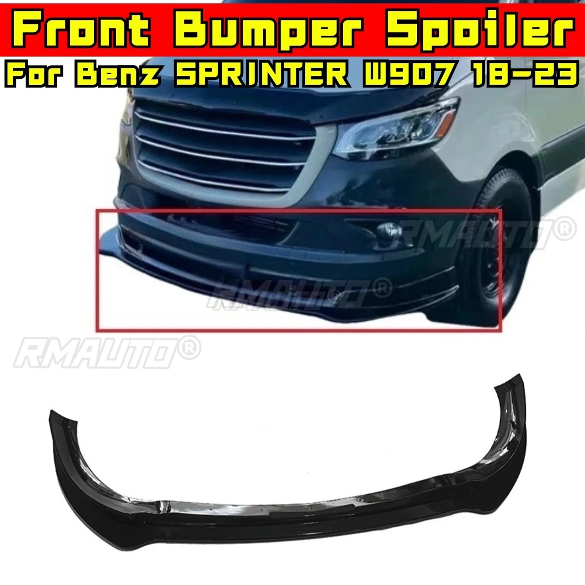 

Car Front Bumper Spoiler Lip Diffuser Modification Part For Mercedes Benz SPRINTER W907 2018-2023 Bumper Guard Protector Cover