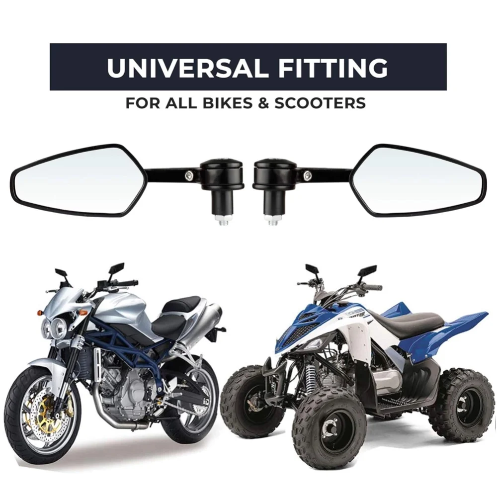 

Motorcycle Rear View Mirrors Bar End Side Mirror Fit for Z800 Z900 ER6N ER6F FZ 09 MT 10 FZ 10 FJ 09 MT 25 FZ6 FZ8 GSXR600
