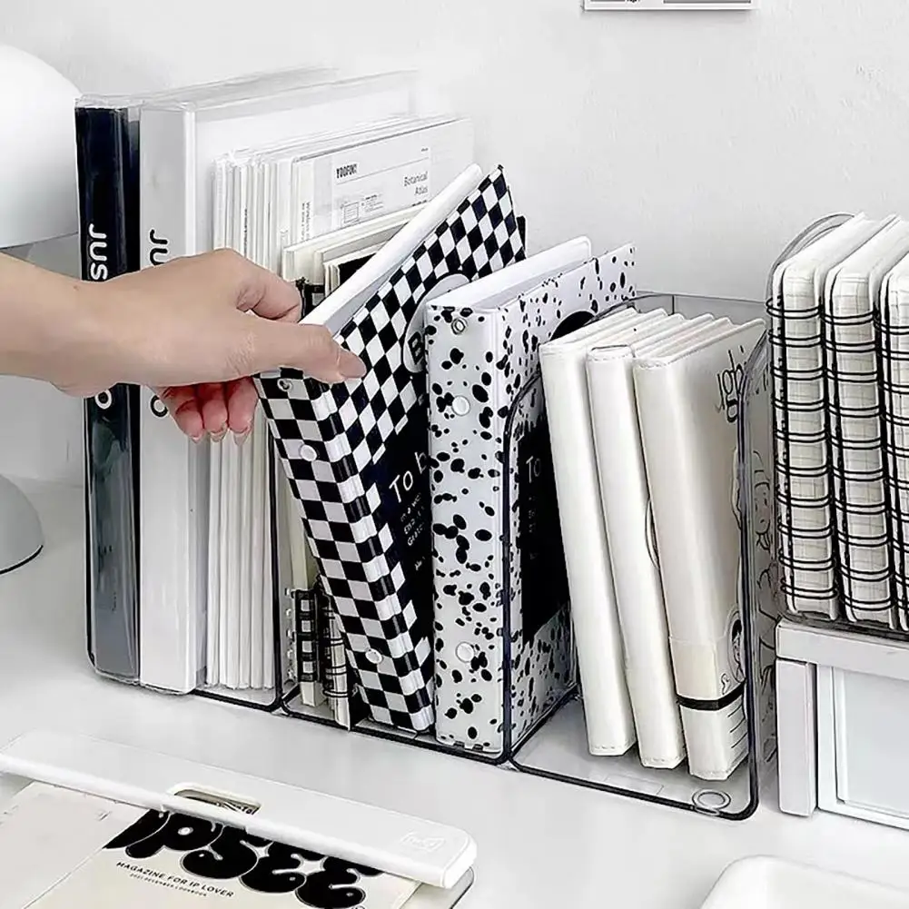 Прозрачные книжные концы, боковые открытые книжные концы, акриловая прозрачная книжная подставка, стандартный дизайн для удобного хранения