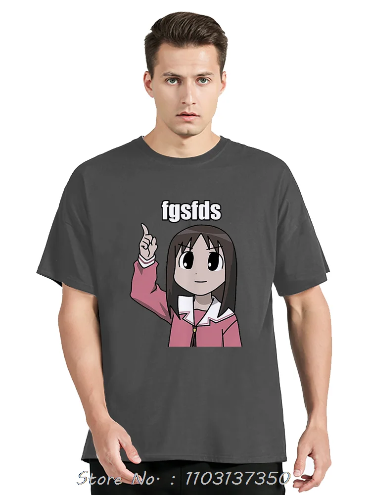 Osaka Autistic Fgsfds T-shirt Men Harajuku Funny Kawaii Ayumu Tshirt Unisex High Quality Anime Azumanga Daioh Cotton T Shirt