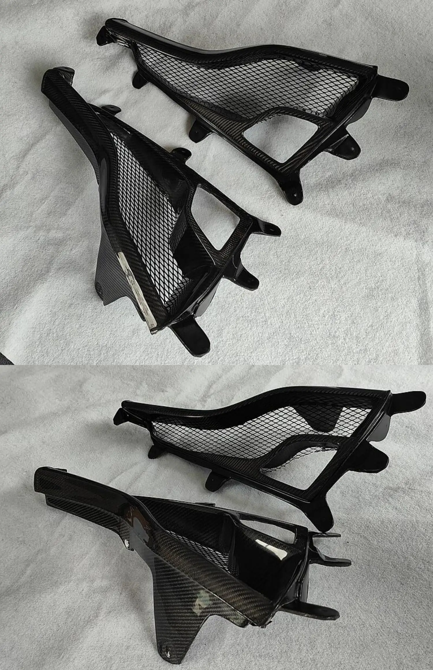 Fit for  Ferrari 458 refitted real carbon fiber rear fog lamp cover light frame small surrounding trim rear spoiler frame