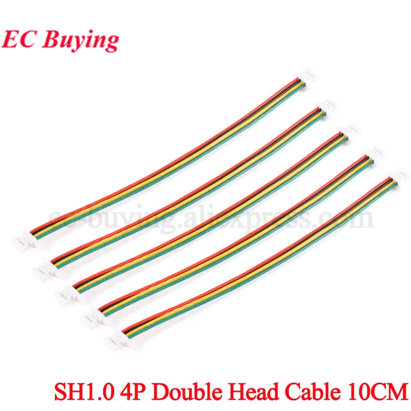 20pcs/5pcs for LOLIN (WEMOS) 100mm 10cm SH1.0 4P 4 Pin Double Head Cable Connecting Electronic Line Wire