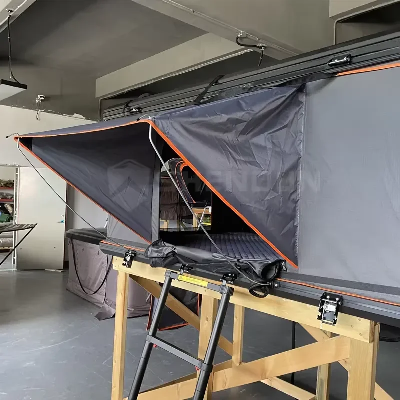 Aluminum Pop-up Rooftop Tent Hard Shell Camping Outdoor Waterproof 2-3 People Strong Roof Top Tent