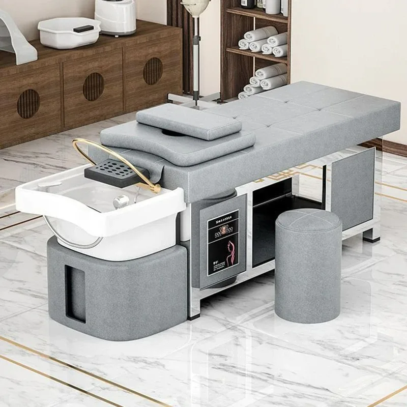 Head Spa Spa Bed Hair Equipment Chair Salon Professional Massage Hairdressing Thai Hairdresser Washbasin Shaving Salon Furniture