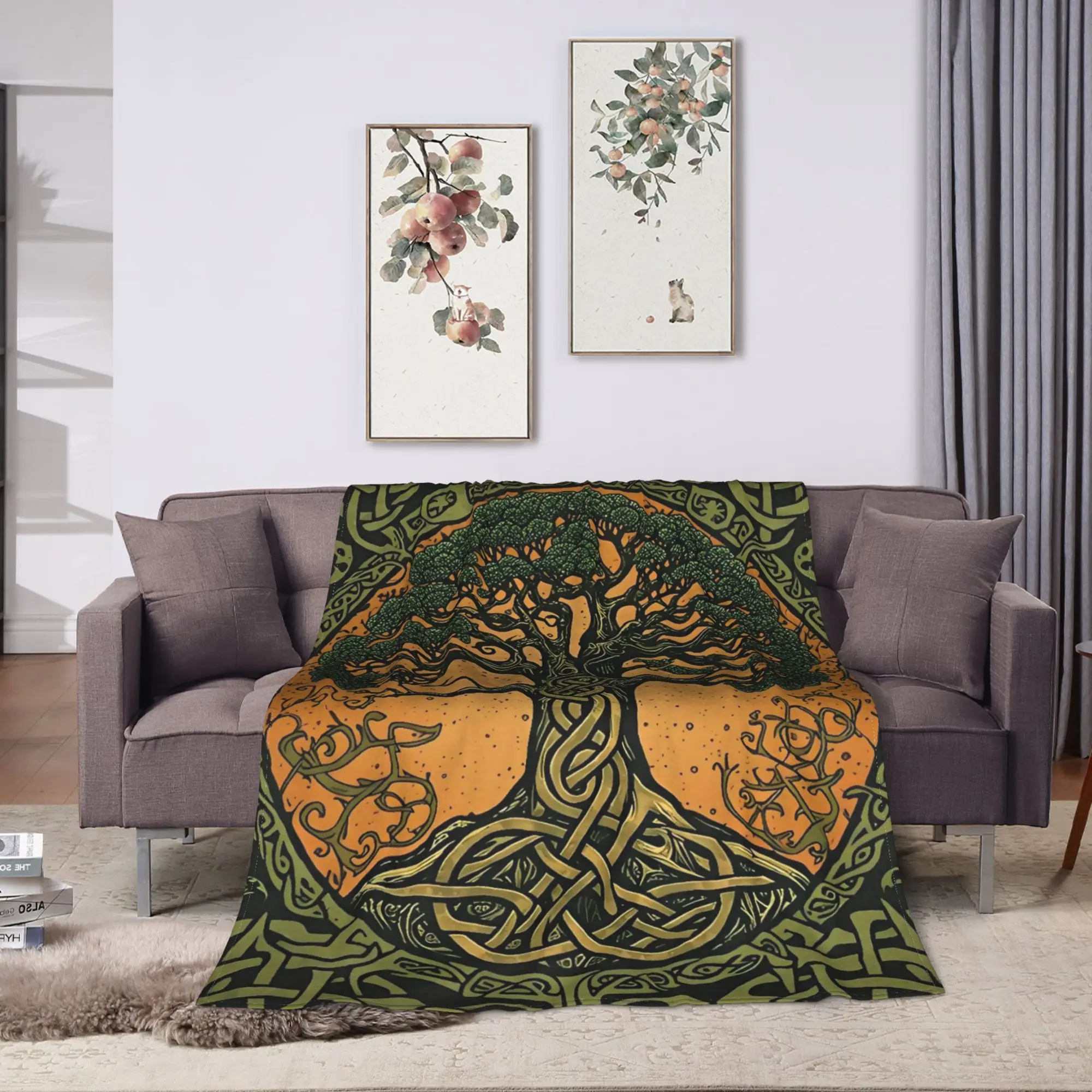 Origin Tree L-Lords Of The R-Rings Blanket Quality Warm Soft  Throw Blanket Winter Camping Couch Bed Novelty Bedspread