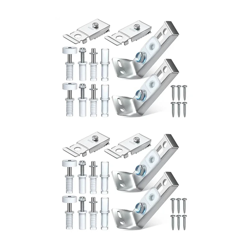 A43F-4 Stuks Bifold Deur Hardware Reparatieset Schuifkast Deur Kit Opvouwbare Zakdeur Onderdelen Set