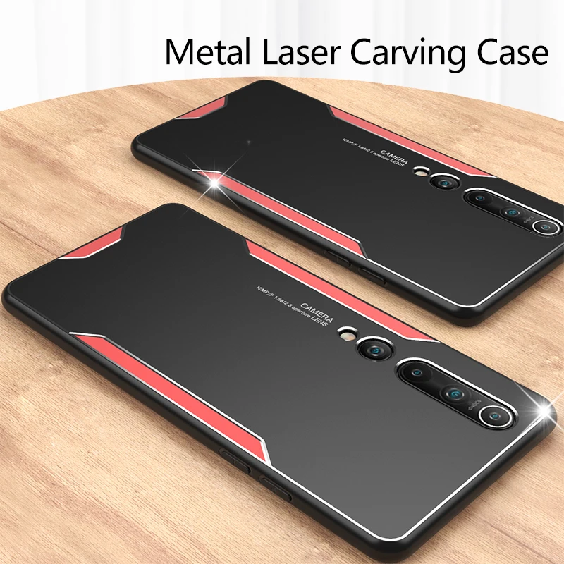 Phone Case for Xiaomi Mi 10 Ultra Case Cover Metal Back Panel TPU Silicone Frame Case for Xiaomi Mi 10 Ultra Note 10 Lite Pro