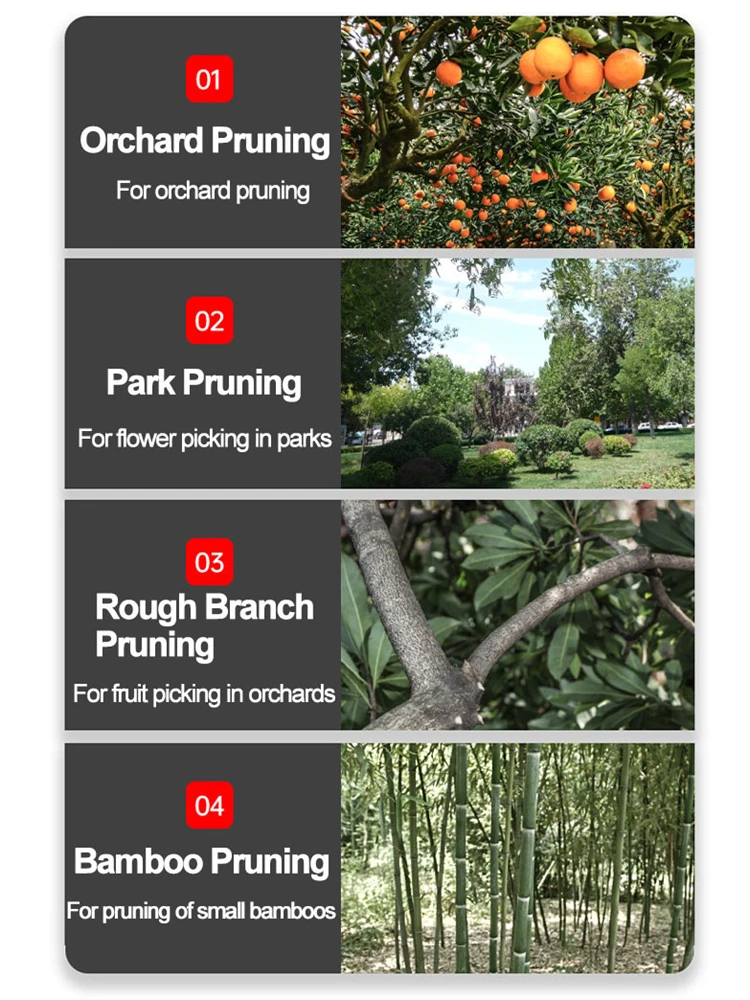 قضيب تلسكوبي مريح وخفيف الوزن لمقصات التقليم الكهربائية ومقصات القطع الكهربائية عالية الفروع