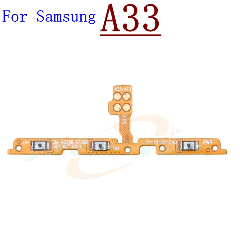 Volume Power Switch On Off Button Key Ribbon Flex Cable For Samsung Galaxy A03 Core A03s A13 A23 A33 A53 A73 4G/5G