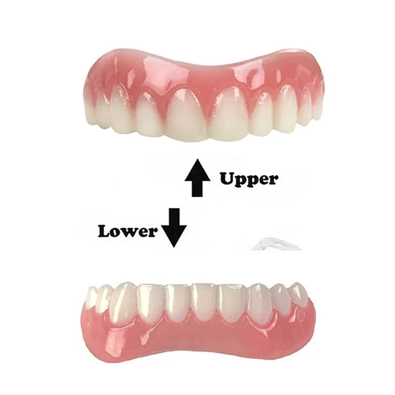 Upper With Lower Dentures Perfect Smile Veneer Denture Toothpaste Oral Hygiene Tool Denture Instant Smile Dental Cosmetics