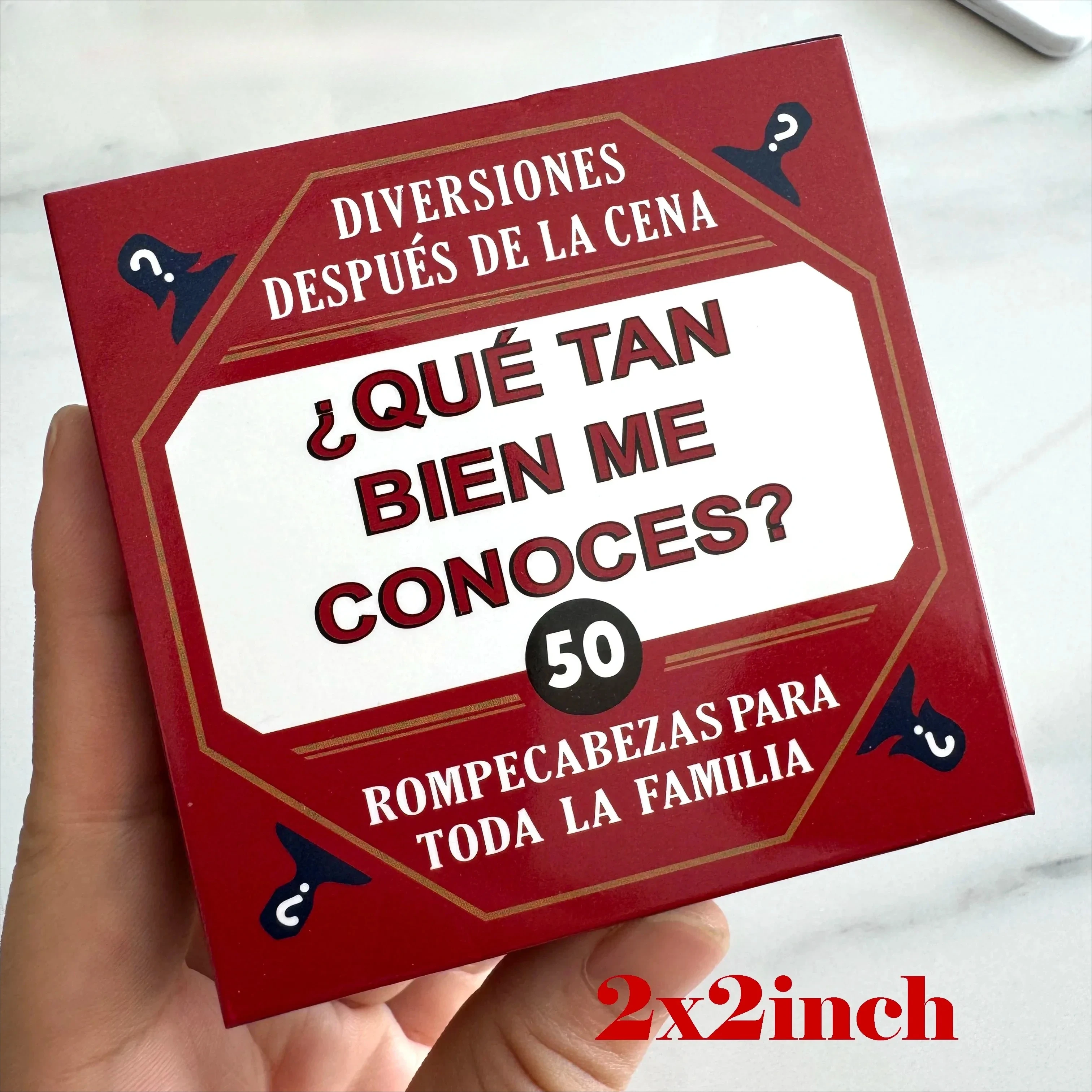 2x2 inch Spanglish Family Card - Party Games In Spanish recensie en prijs