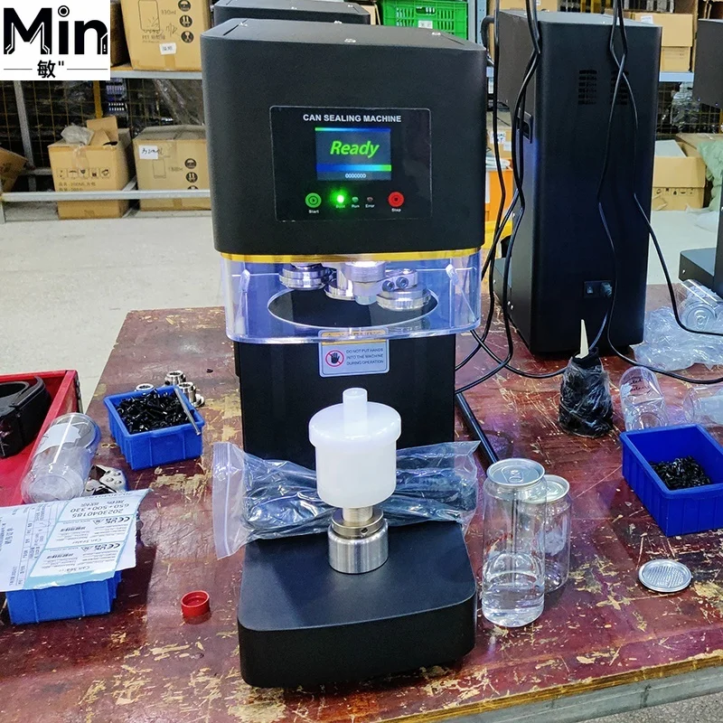 Multifunctional Desktop Non Rotating Automatic Can Lid Sealing Machine for Food Canning Packaging Commercial Use