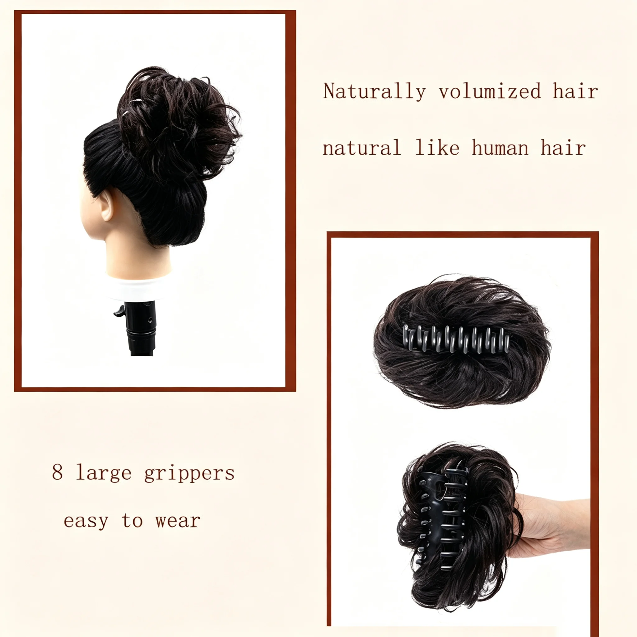 Thumbnail 3 - #83 Clip-In Chignon Hair Buns Ranking List in 2026