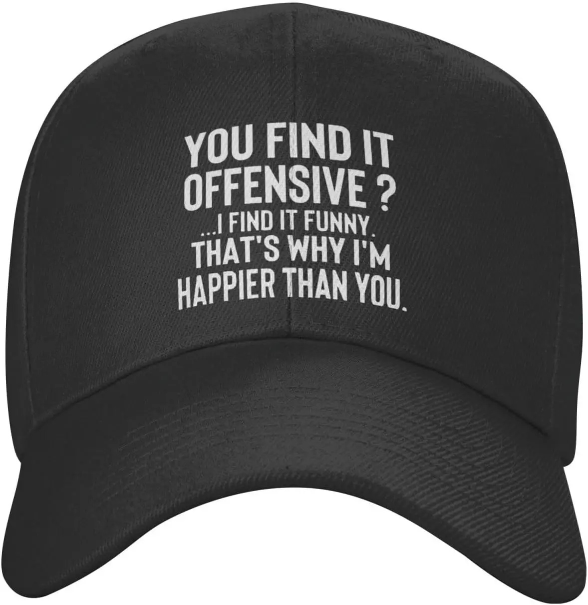 You Find It Offensive Hat Low Profile Dad Hats Funny Curved Brim Trucker Baseball Cap