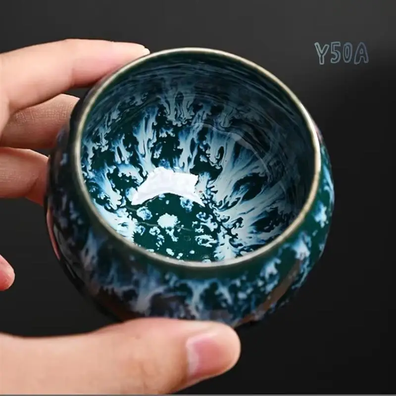 

Y50A-Kiln Набор чашек для чая - фарфоровые чашки, керамическая кофейная кружка, китайская чашка для посуды, чайная чашка в подарок