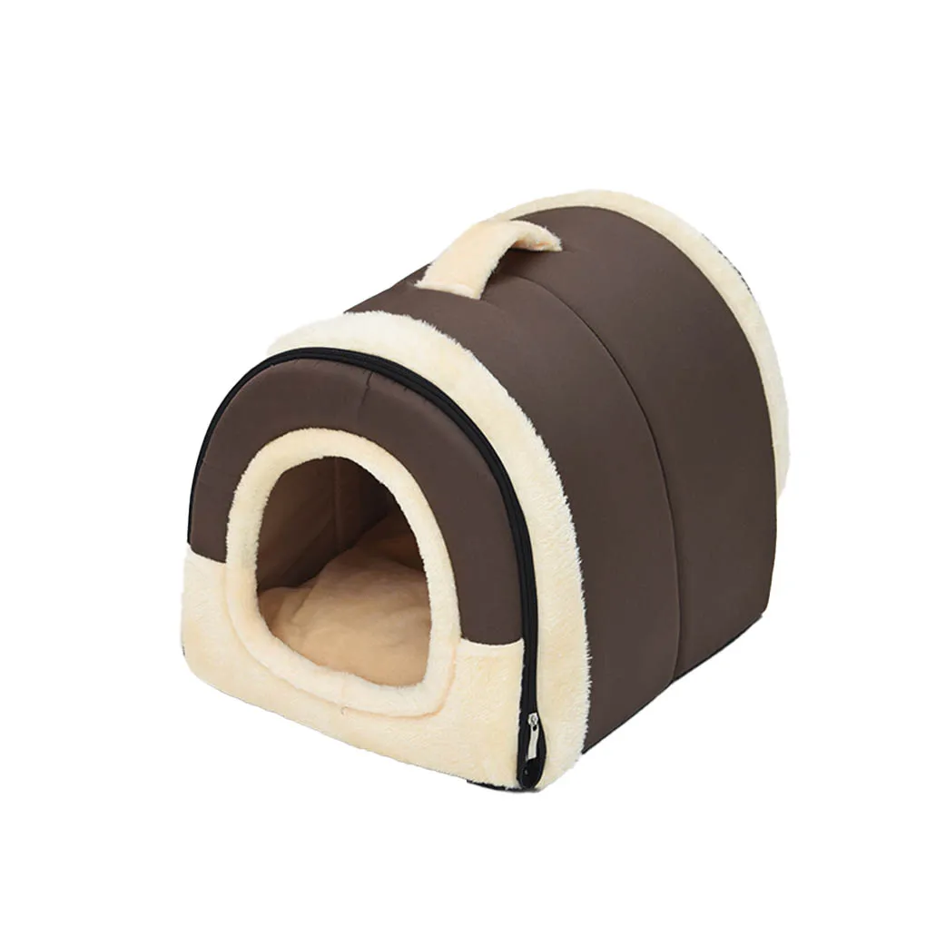 Dog House Kennel Nest With Mat Foldable Pet Dog Bed Cat Bed House For Small Medium Dogs