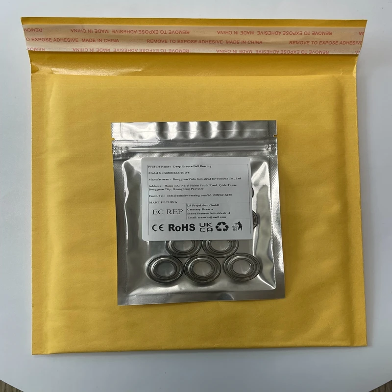 

10PCS S6800ZZO20W5 10X20X5 mm Bearing ABEC-7 Stainless Steel Ball Bearings Shielded High Precision AISI440C