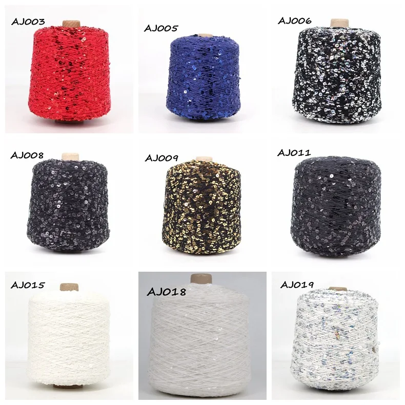 50 g/Knäuel, 49 Farben, goldenes Silber-Paillettengarn, glitzernde Glitzerfäden, Stricken, Lurex, Häkeln, Pullover, Basteln, DIY-Tasche – Detail 18