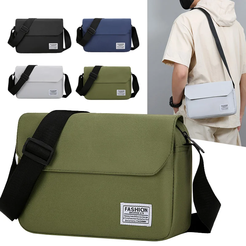 

Новая корейская мужская сумка большой емкости, сумка через плечо, спортивная сумка из ткани Ox, сумка для мобильного телефона