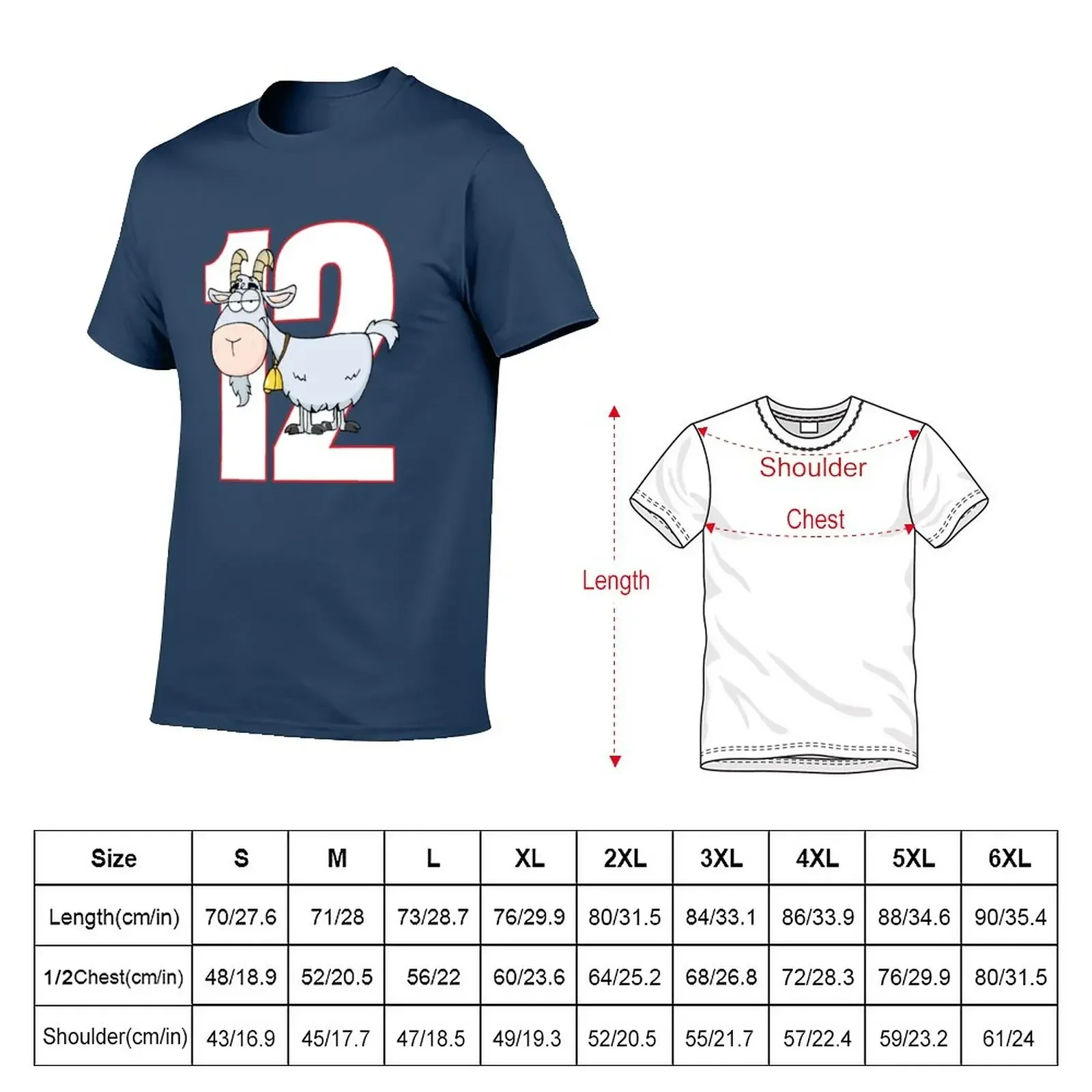 TB GOAT SHIRT T-Shirt customs design your own anime clothes slim fit t shirts for men