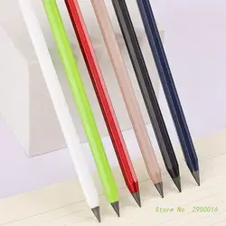 Colorful Metal Inkless Pen Aluminium Everlasting Pencil Metallic Erasable Pen Eternal Pencil Home Office School Supplies