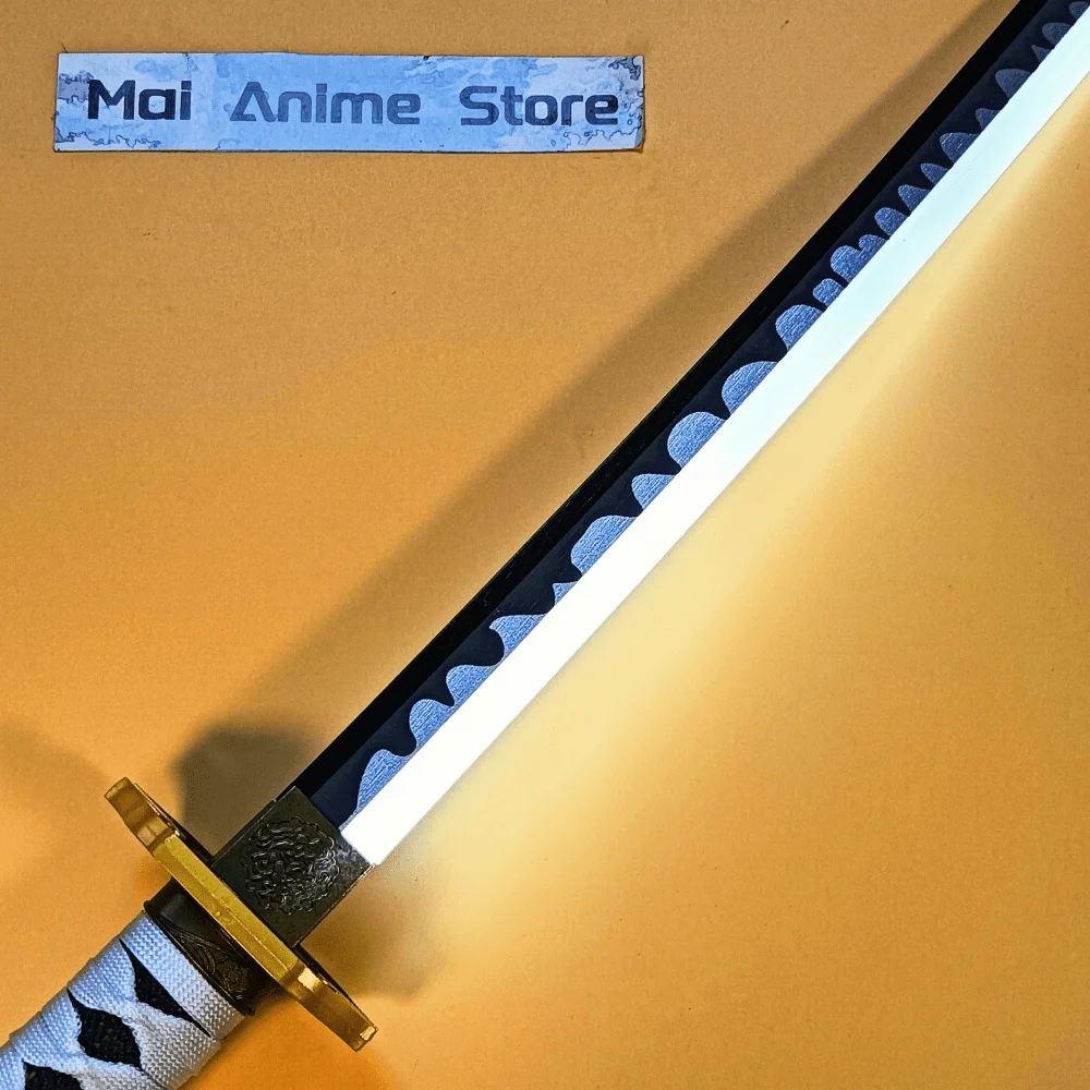 104cm 브라이트 버질 야마토 카타나 데빌 메이 크라이 5 애니메이션 코스프레 소품 실제 크기 카타나 사무라이 LED 라이트 검 무딘 장난감 선물