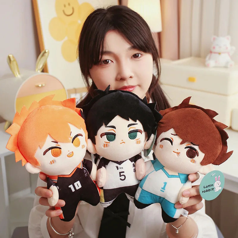 1Pc 26cm Anime Haikyuu Series Plush Toys Cartoon Hinata Shoyo Tobio Kageyama Kei Tsukishima Stuffed Dolls Fans Collection Gift