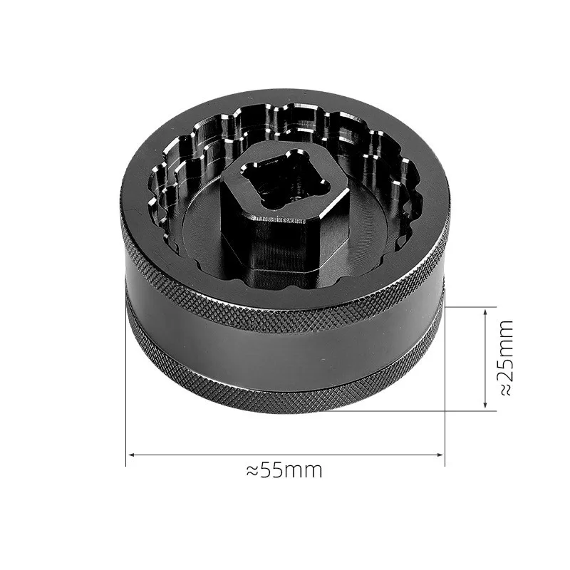 5-in-1 Bottom Bracket Wrench Tool Steel Knurled Socket For Threaded BB Removal Installation Mountain Road Bike Repair Parts