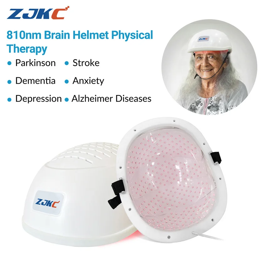 

810nm Parkinson Physical Therapy Treatment Led Helmet Near Infrared Light Photobiomodulation PBM Therapy for Stroke Alzheimer