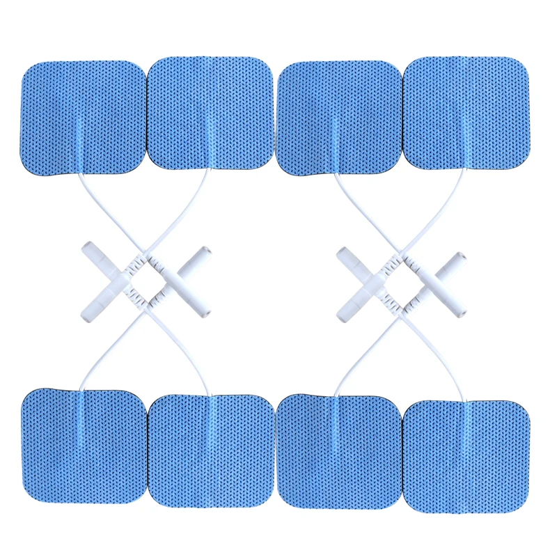 

30/50/100pcs 4x4cm Reusable TENS Acupuncture Self-Adhesive Gel Electrode Pads for TENS Digital Massage Physiotherapy Device