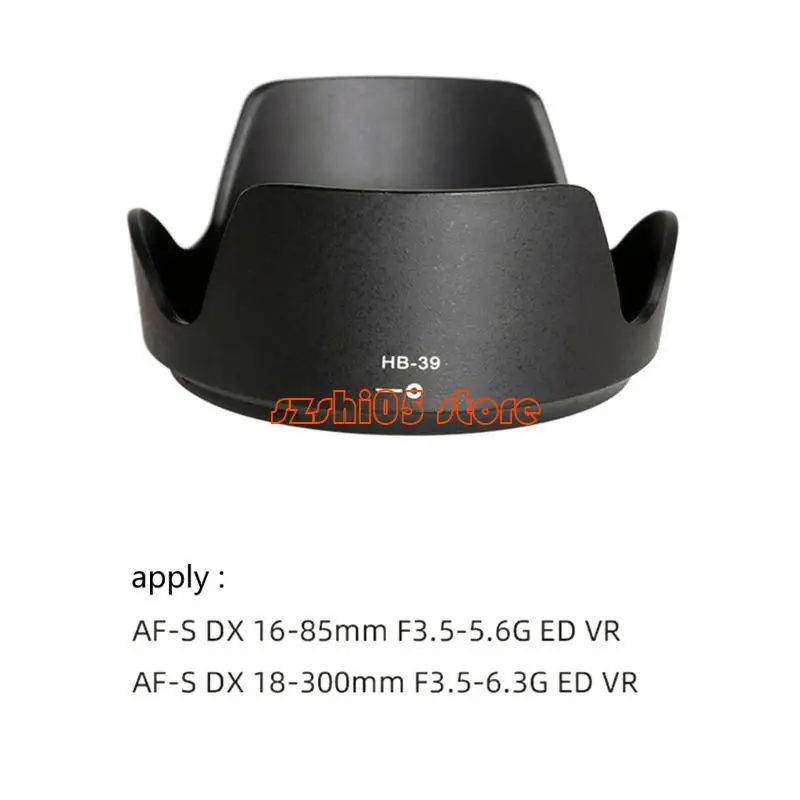 781E HB39 Lens Hood Sunshade for S 16-85mm f3.5-5.6 G 67mm Shielded Scattered Light and Weather Lens Guard