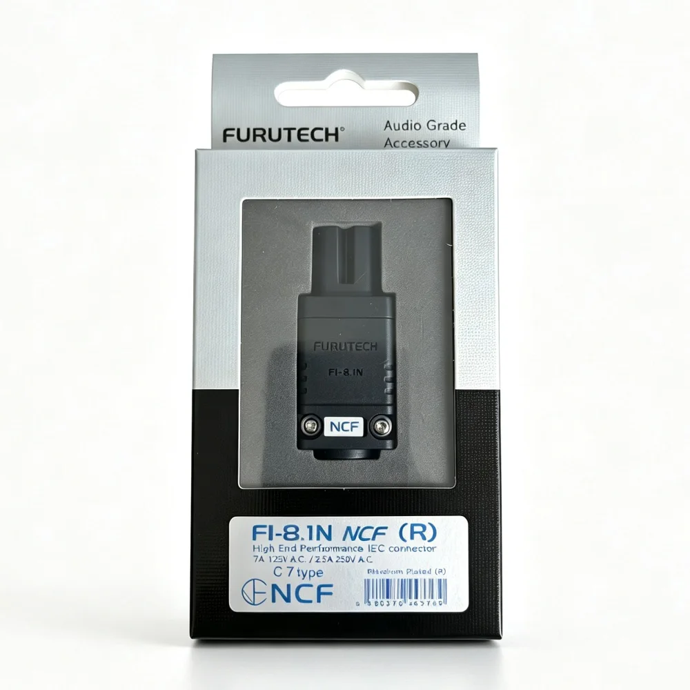HIFI FURUTECH Briltype Inlaatstekker Rhodium Plating FI-8.1N NCF(R)
