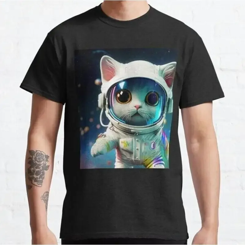 Cute Animal In Space Suit Hyper Realistic 3D Art Classic T Shirt