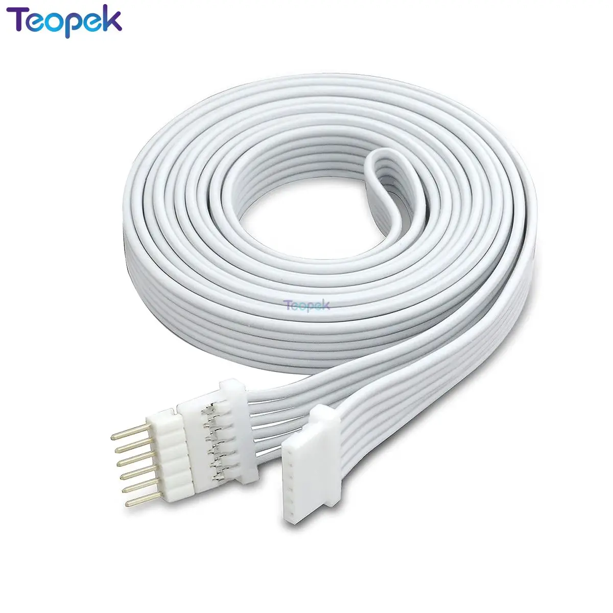 2 pz 6 Pin Cavo di Prolunga Per Philips Hue Lightstrip Plus V4 Bianco Micro 6-PIN LED Cavo del Connettore 1 M 2 M 3 M 5 M