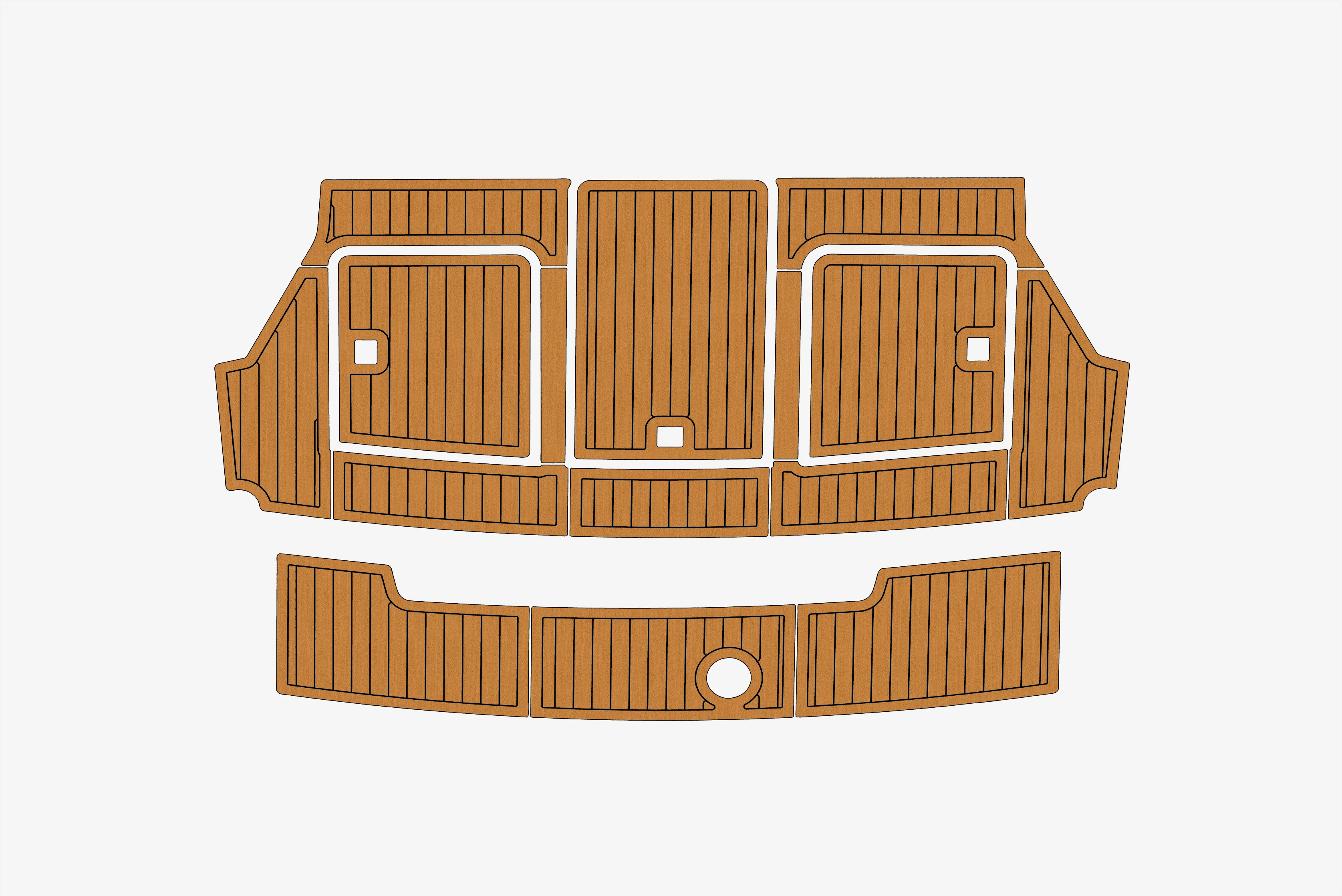 

Carver 37 1/4 дюйма, 6 мм, пена EVA, нескользящий ПВХ, настил из тикового дерева, морской коврик,...ek, водный ковер, морской пол