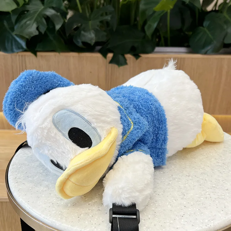 Disney Donald Duck Daisy Plush Messenger Bag Soft Stuff Handbag Shoulder Bag Anime Stuffed Backpack Girls Children Gifts