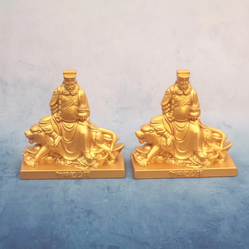 Zhao Gongming God of Riding Tiger Statue Ornament for Home Store Entrance Office Living Room Decoration Wealth-Attracting