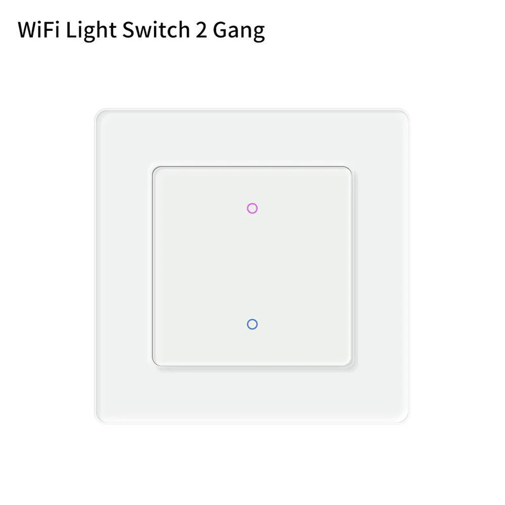 

Умный Wi-Fi выключатель света с голосовым управлением Alexa Google Assistant, сенсорный экран, удаленный таймер, планирование для домашнего освещения