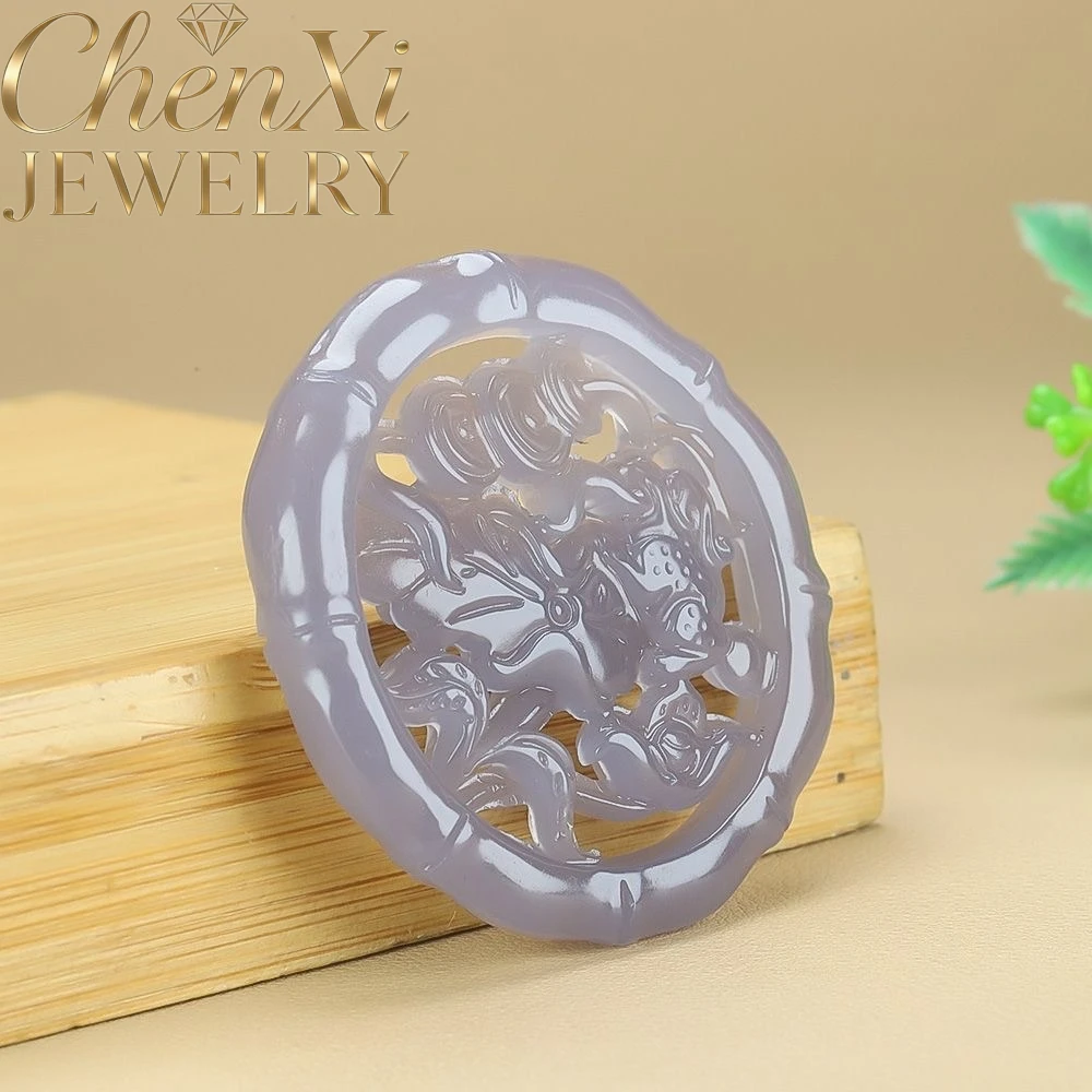 Natural Hetian Jade Lotus Flower Double-Sided Hollowed-Out Pendant Luxury Quality Fashion Fine Jewelry Amulets And Mascots Gift
