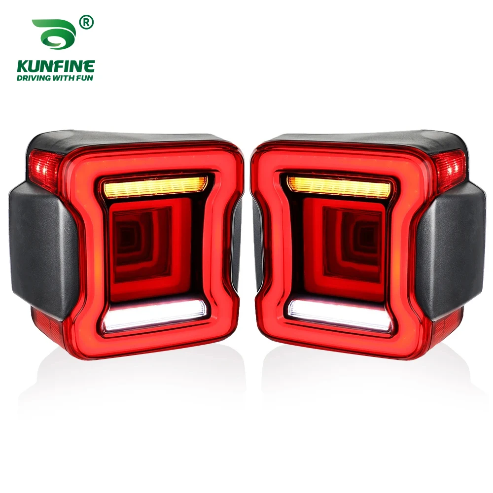 2x Car Tail Light Assembly For Jeep Wrangler  2018-UP LED Turning Signal Lights DRL Brake Reverse Taillights Taillamp A Pair