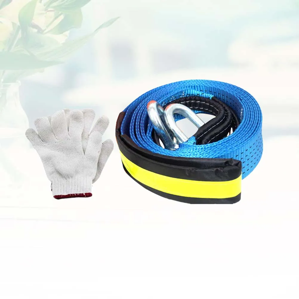 

Synthetic 5M Polyester Trailer Rope Sturdy Winch Strap Hooks Reflective Fluorescent Safe Night SUV Trucks Vehicles Car Shackle