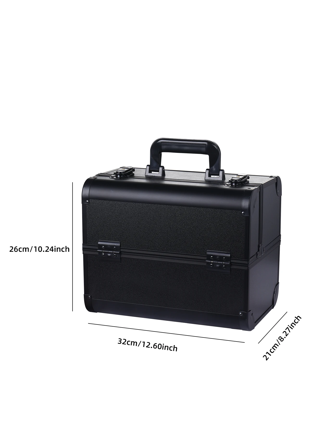 Makeup Case Cosmetic Organizer Case Extra Large 12 Inch 6 Trays Portable Makeup Organizer Case Make Up Carrying Box