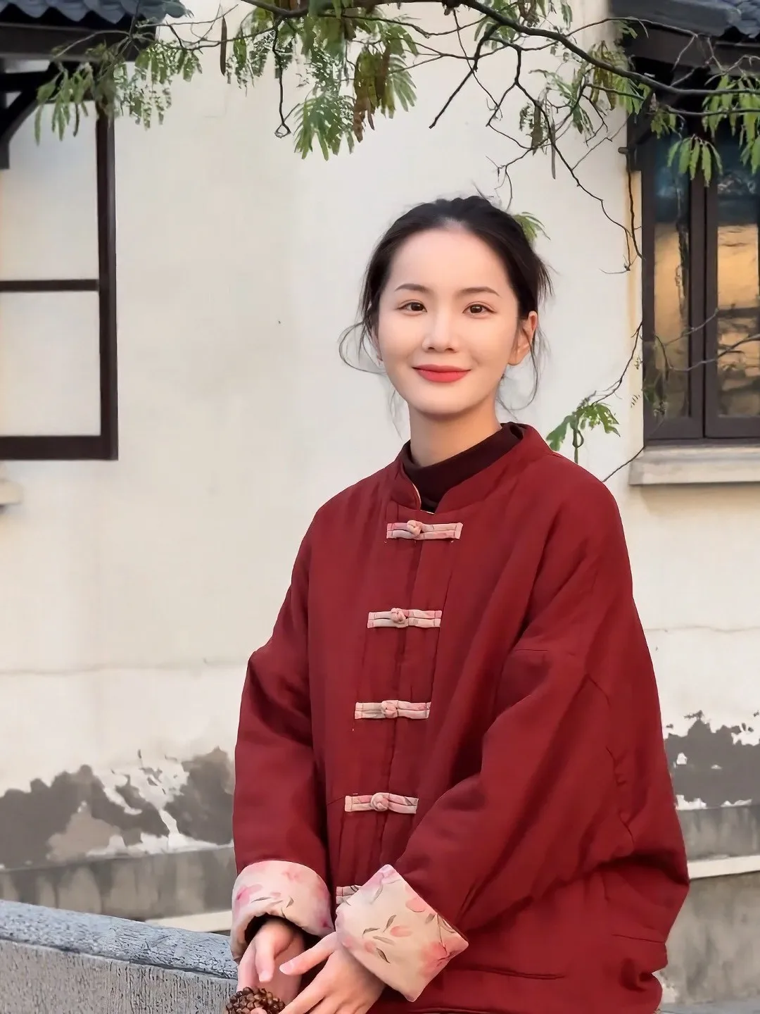 

Двустороннее женское хлопковое пальто в китайском стиле с дизайном на пуговицах, утягивающее модное пальто для поездок на работу