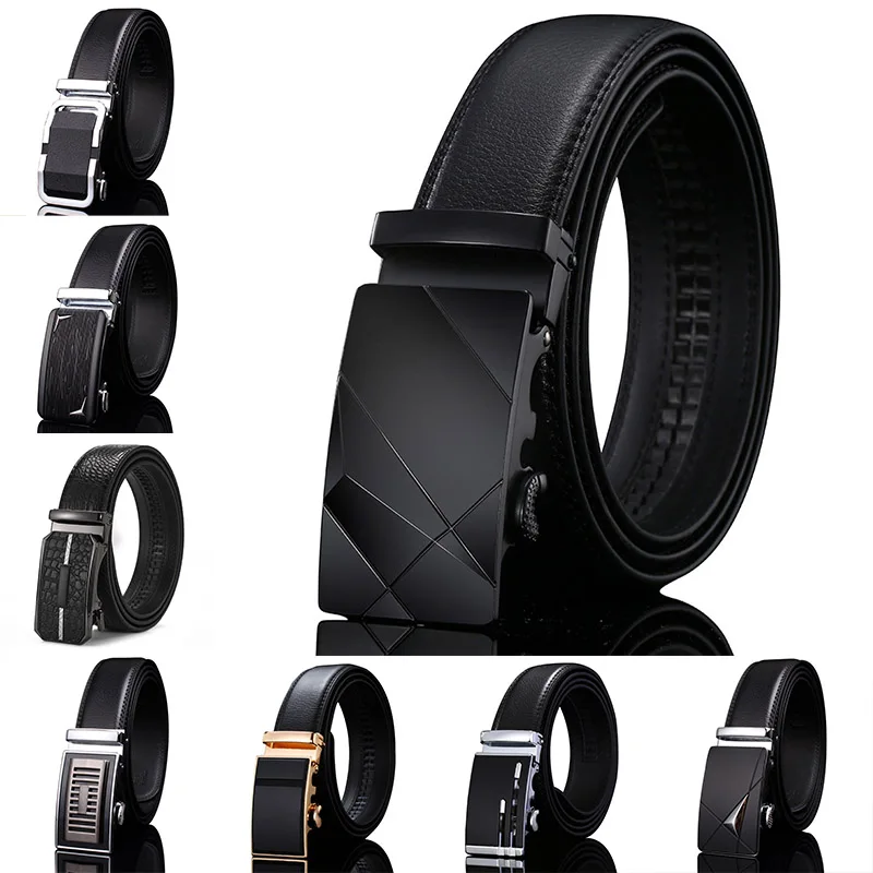 

Belt Lengthened 130cm Men's Genuine Leather Automatic Buckle Belt High End Youth Business Leisure Personalized Versatile Belt