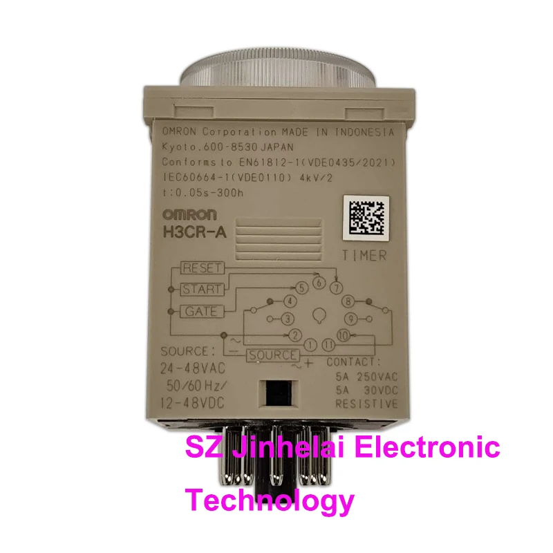 100%New and Original OMRON H3CR-A H3CR-F H3CR-F8N TIME RELAY 100-240VAC or 12-48VDC Adjustable Timer Switch Relay