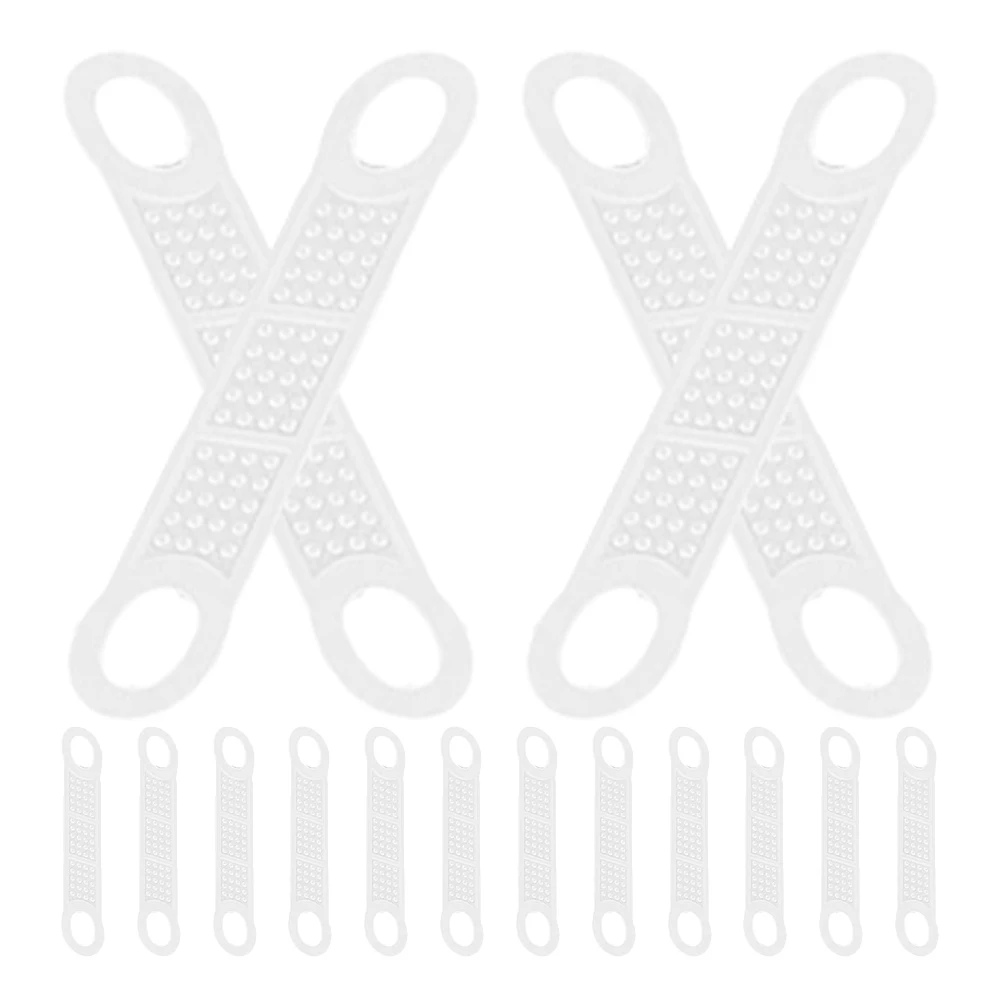 

60 Pcs Anti-slip Silicone Strips for Anti Slip Coat Hanger Strip Hangers Clothes Grip Nonslip Accessories Closet Home Supplies