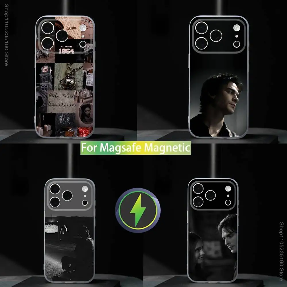 

The V-Vampire D-Diaries For iPhone11,12,13,14,15,16,17,Pro,Max,Plus,Mini,SE4,E Phone Case Magnetic For Magsafe Wireless Charging